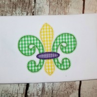 Fleur de Lis Machine Applique Design - Motif Stitch